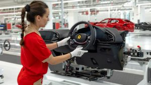 Ferrari car factory assembly